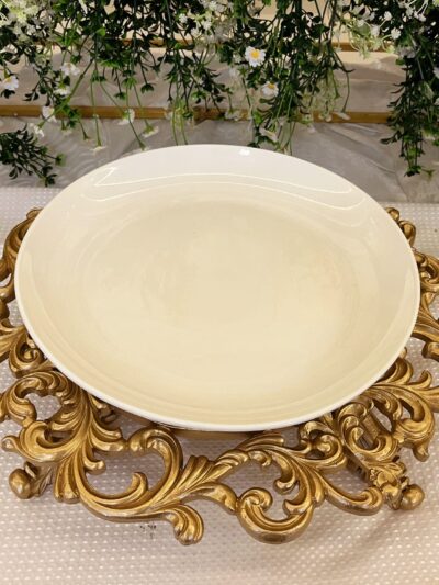 Golden Royal Serving Thaal | With Platter