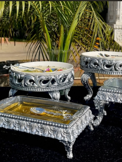 Silver Hi-Tea Serving Platters