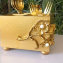 Golden Motif Cutlery Box