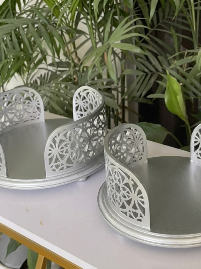 Silver Plate Stands