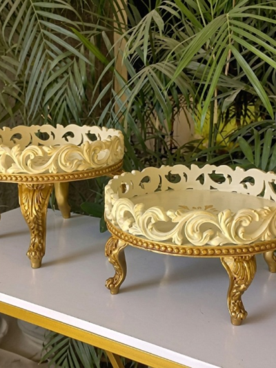 Antique Victorian Round Risers