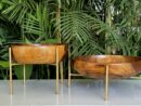 Set of 2 pure wooden bowls