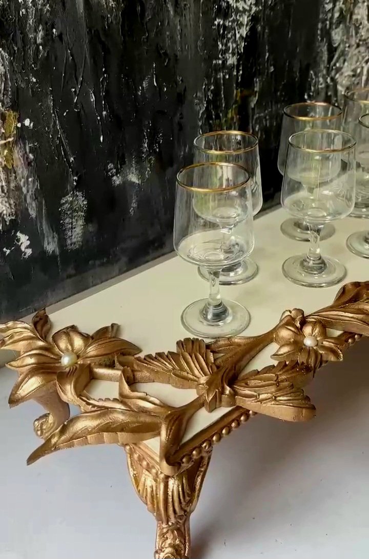 Floral Rectangular Riser